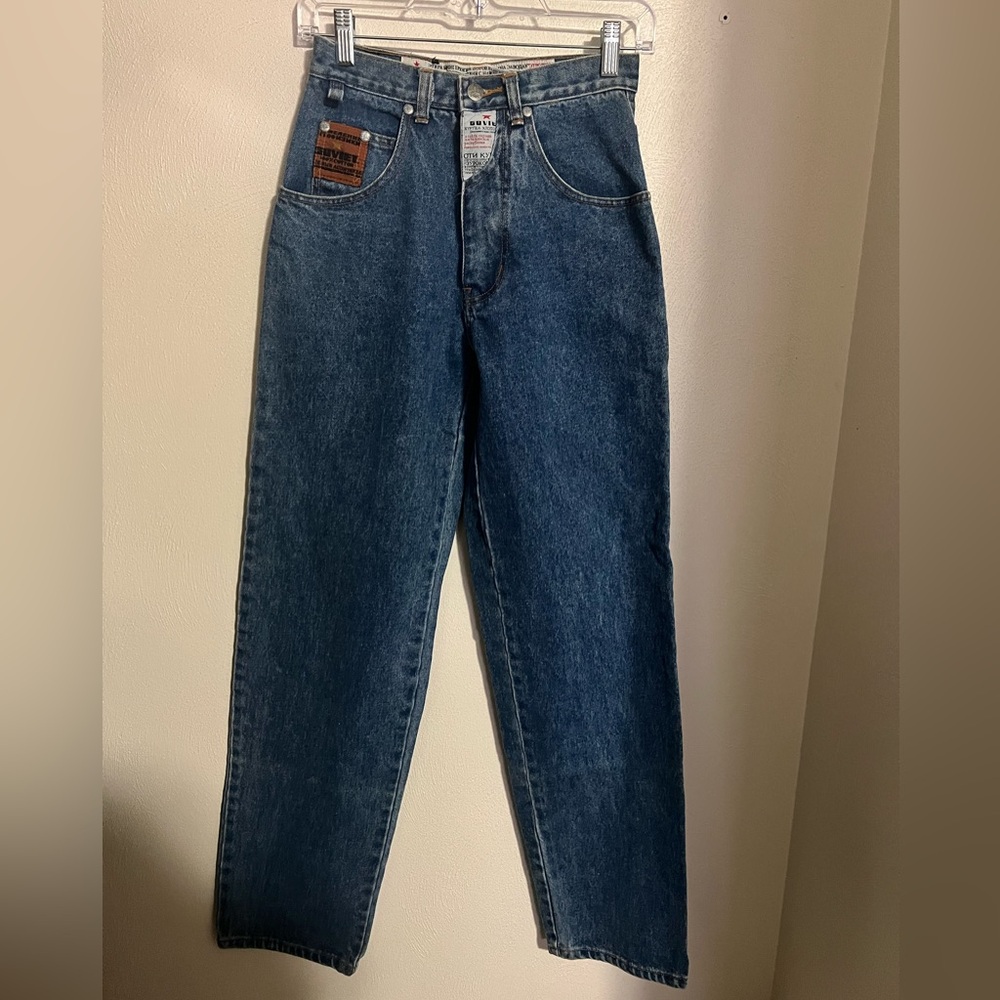 SOVIET *Vintage* Straight Leg Dark Wash Y2K‎ Denim Jeans Women's Waist Size 28